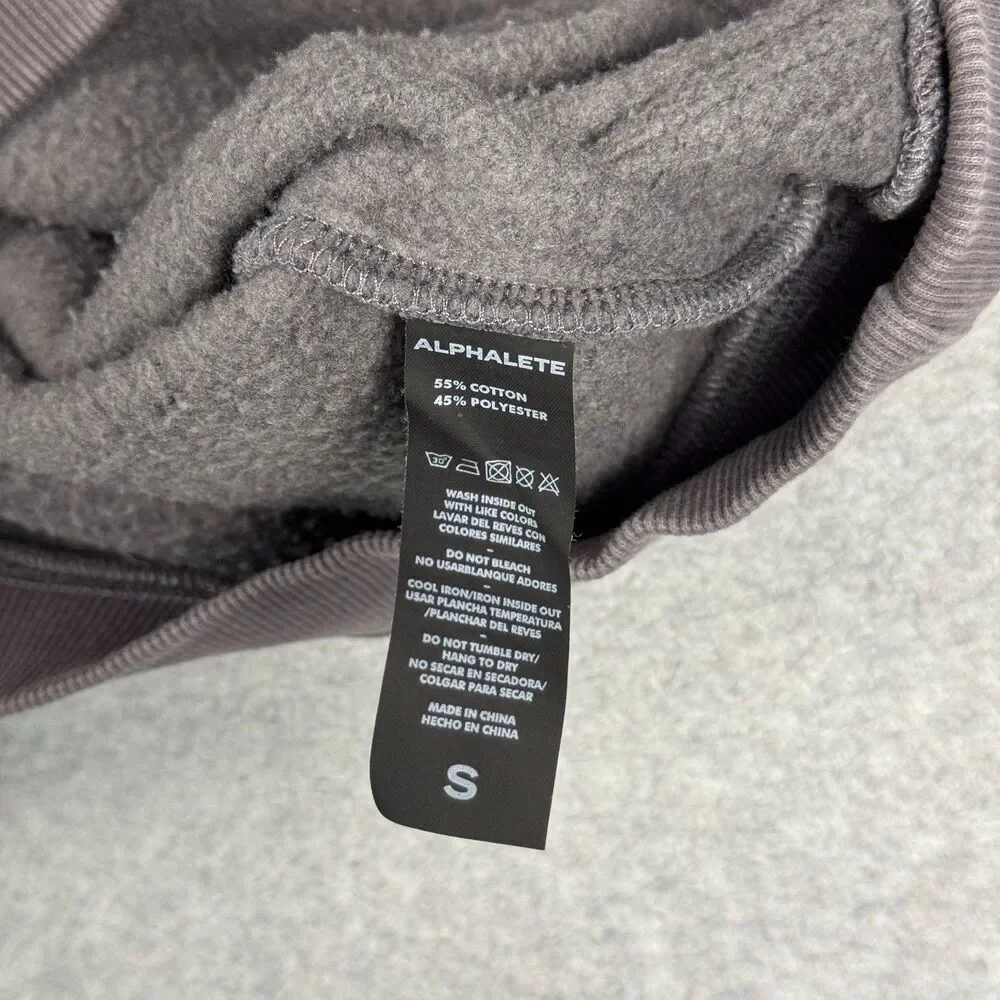 Women's Pastel Grey Oversized Gymwear Hoodie - Small